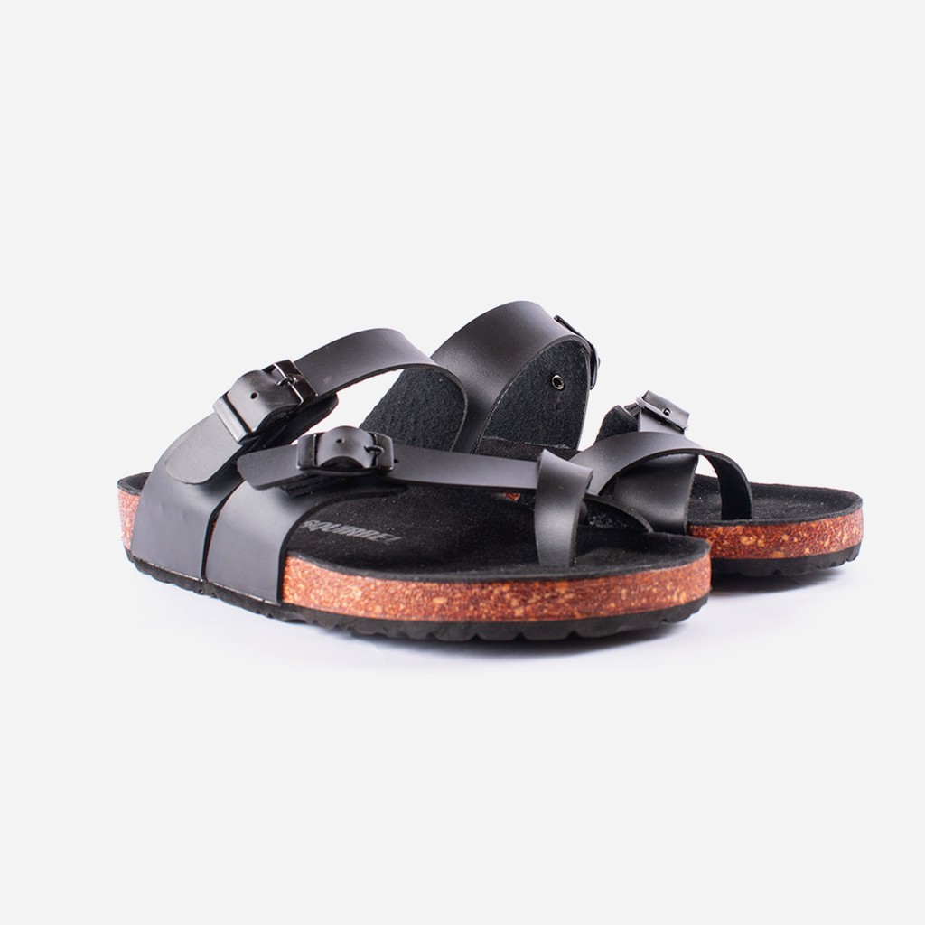 Jhon Black | Sendal Jepit Original Santai Kasual Pria/Wanita Sandal Footwear Ori | FORIND x Squirrel