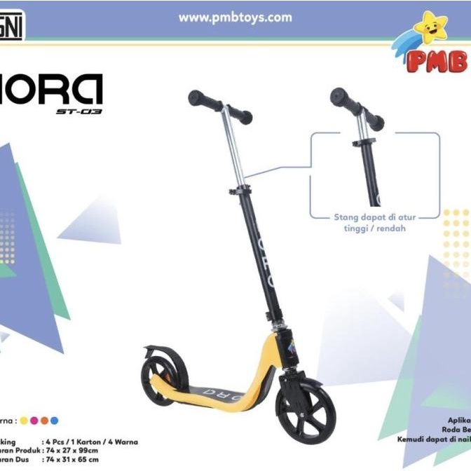 Skuter Anak Dewasa IORA ST 03 ST03 PMB Sekuter Scooter Otopet Otoped