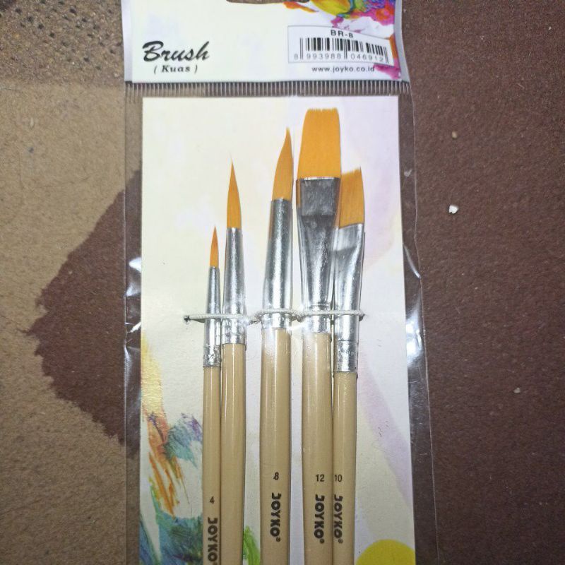 

Kuas Lukis Set Joyko BR-8 Ukuran Genap
