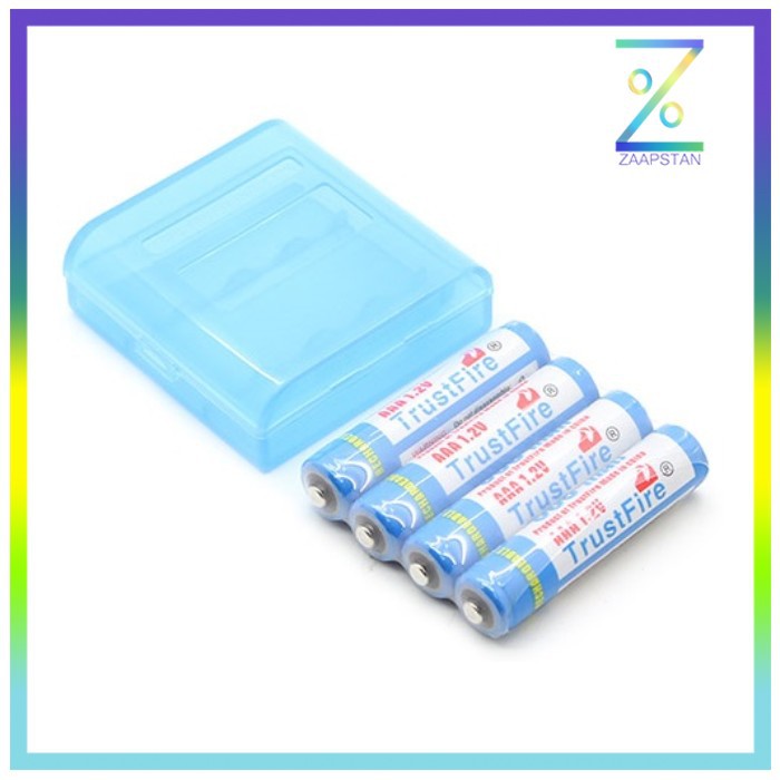 TrustFire Baterai AAA Rechargeable Ni-MH 900mAh 1.2V 4 PCS - Blue