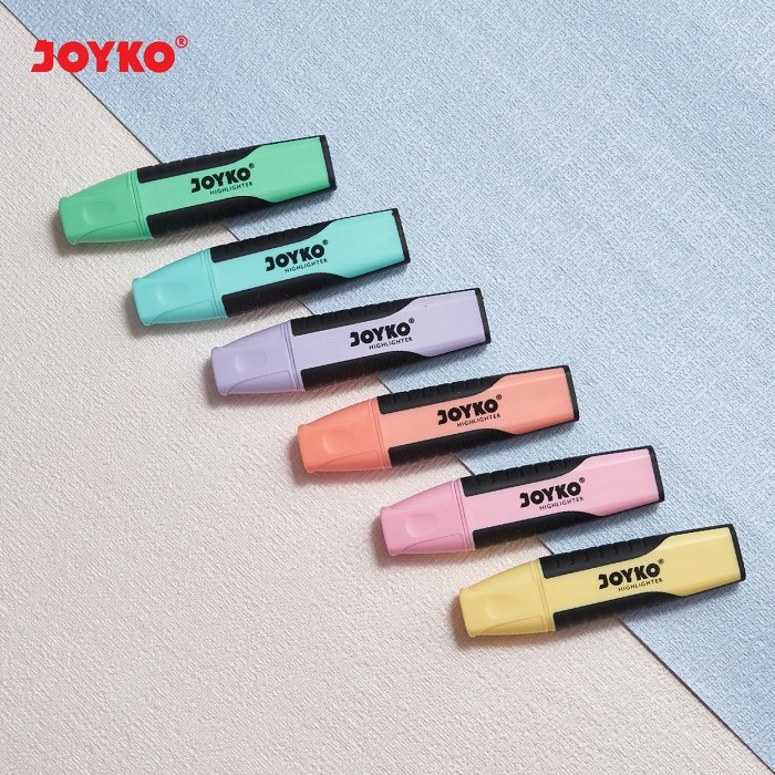 

D3W! Highlighter Penanda Berwarna Joyko HL-70 Pastel Color 1 Set 6 Pcs