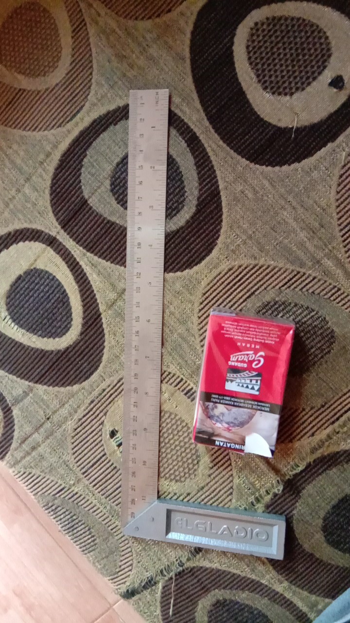 Alat Siku Meter 30cm / Siku Tukang / Sikon 12 Inch Mgj