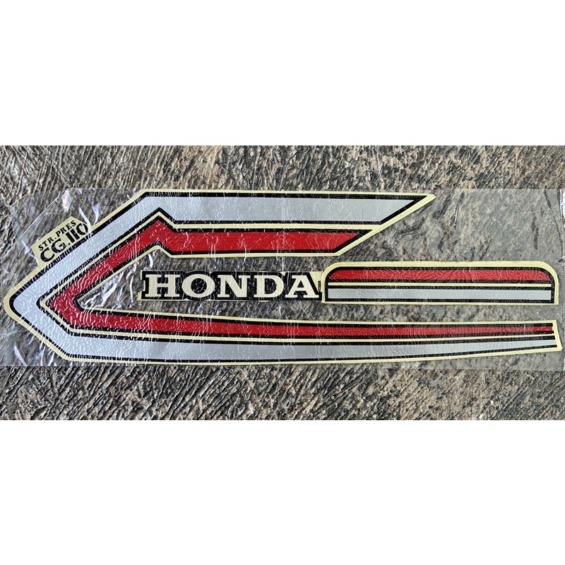(COD)Striping Stiker CG110 - Motor CG set kanan kiri wajib clear/pernis