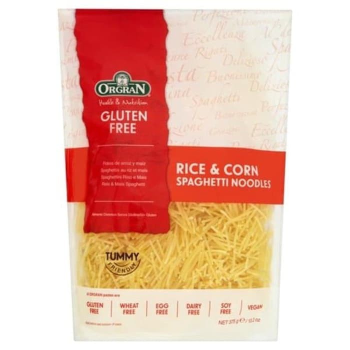 Spesial- Orgran Gluten Free Pasta Rice & Corn Spaghetti Noodles 375Gr