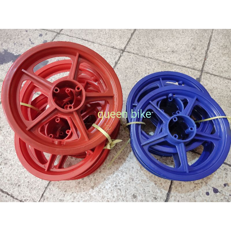 rim velg veleg peleg peleng pvc plastik sepeda anak 12 bmx mini include alat siap pakai