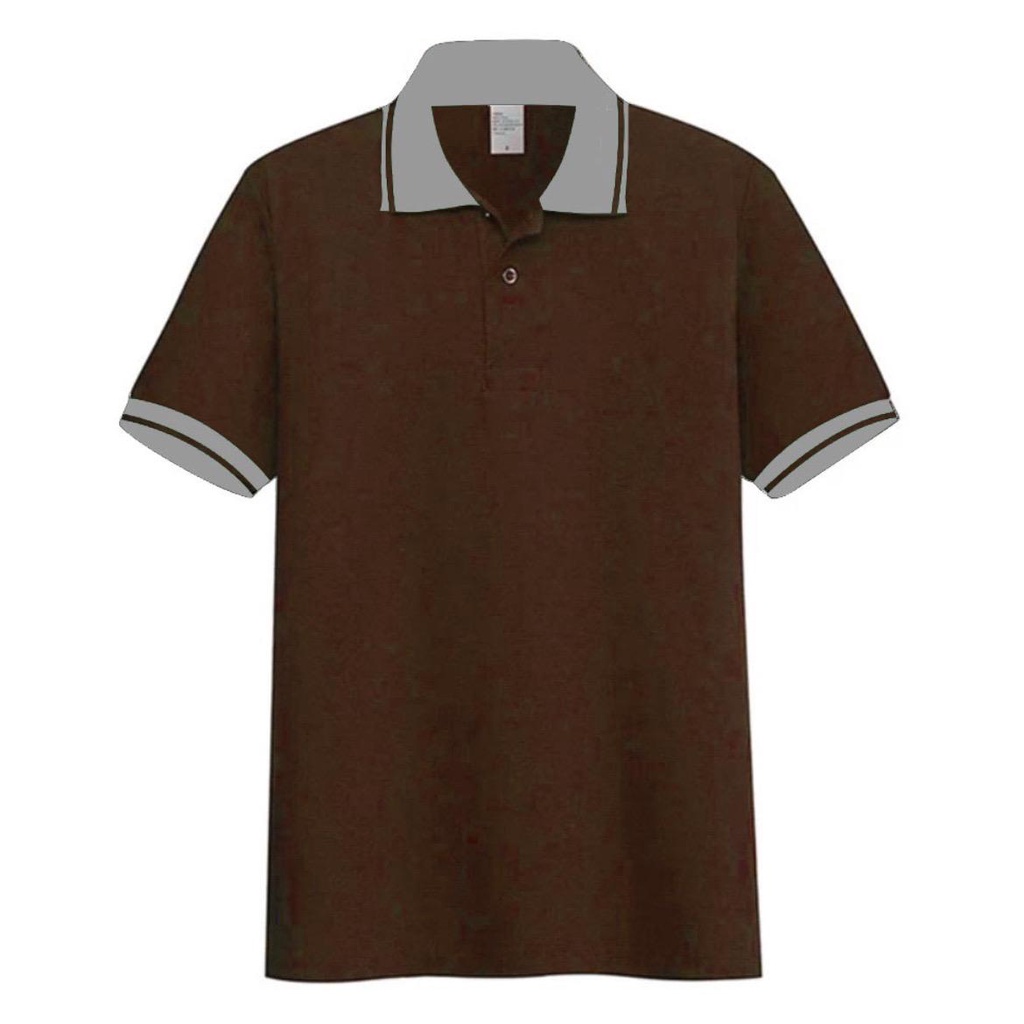 Kaos polos - Polo Coklat Tua polo shirt pria | kaos kerah pria polo shirt lengan pendek | atasan baju kaos seragam polos grosir