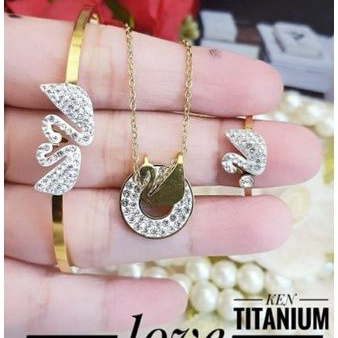 Titanium set perhiasan n398