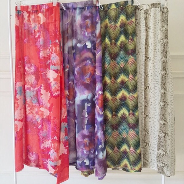 ROK PANJANG FLOWER . ROK ZIGZAG . ROK ORANGE . ROK PUTIH . ROK MAXI SNAKE