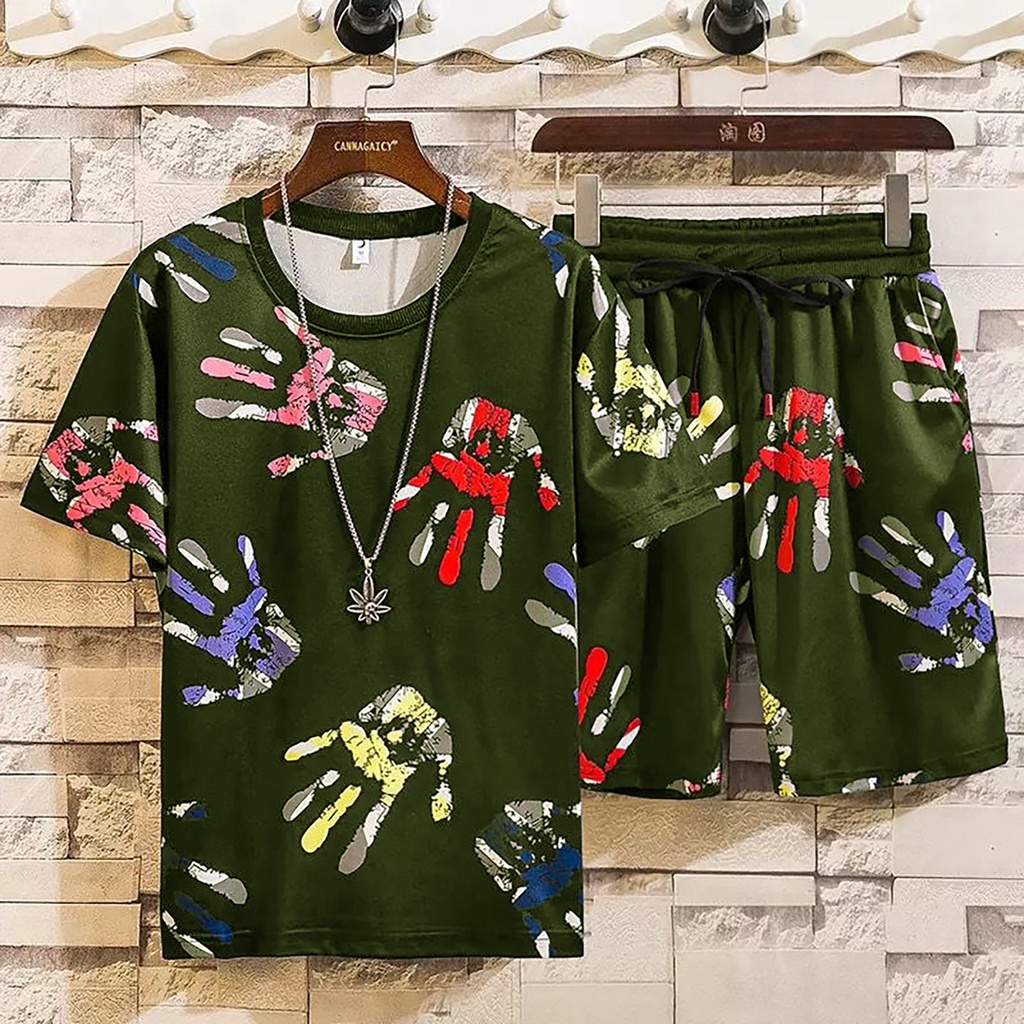 MUKZHOP - Setelan   TAGON  - satu set baju + celana -  fashion terbaru -  baju termurah -  baju lengan pendek