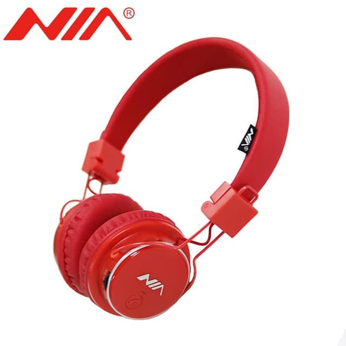 NIA-Q8 Headset Bluetooth Alat Dengar Lagu Musik Bass Headphone Telepon