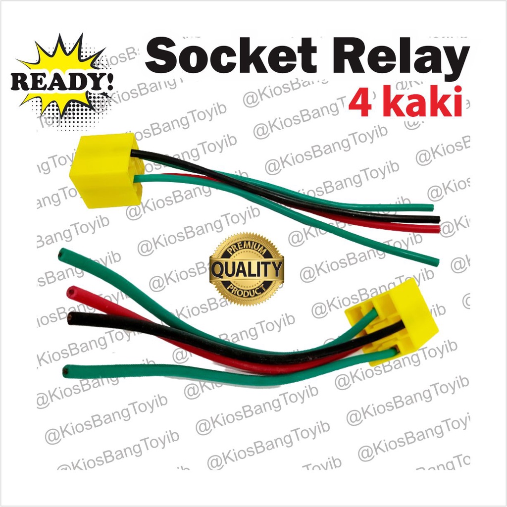 Socket Soket Rumah Cable Relay Klakson Lampu 4 Kaki 5 Kaki