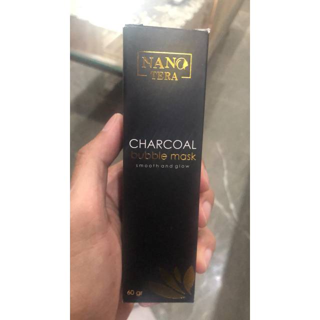 Charcoal Bubble Mask Nanotera Masker Arang Masker Bubble Masker Wajah