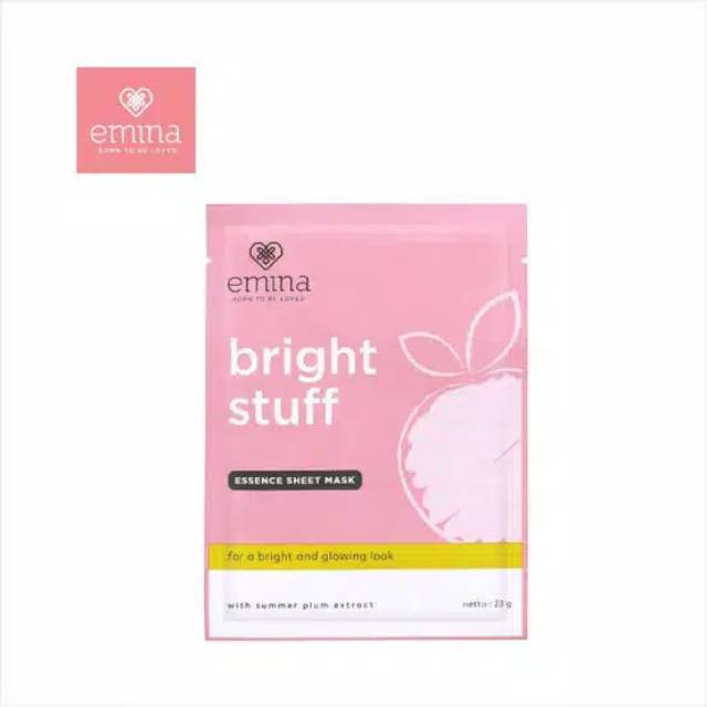Emina Bright Stuff Essense Sheet Mask /Masker Emina/Glowing