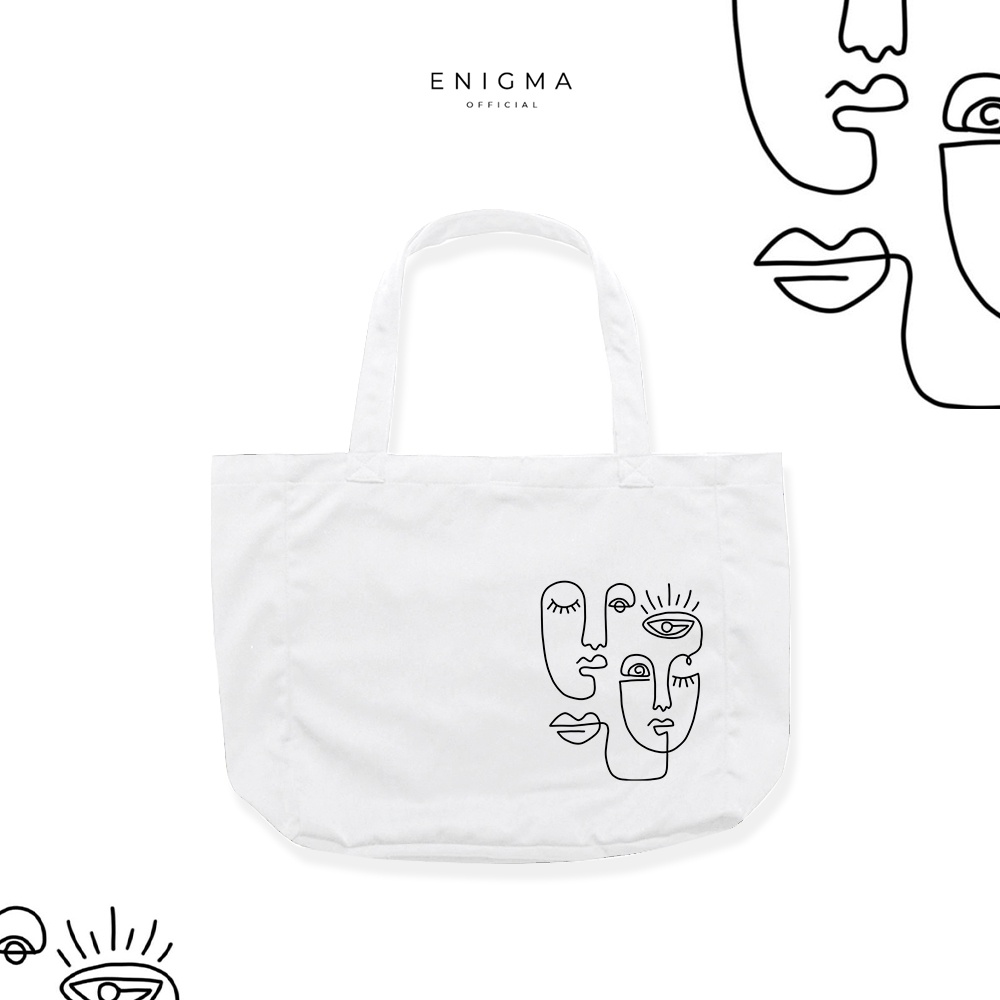 TERBARU TOTEBAG LANDSCAPE KANVAS ORIGINAL ENIGMA TOTE BAG WANITA TAS WANITA