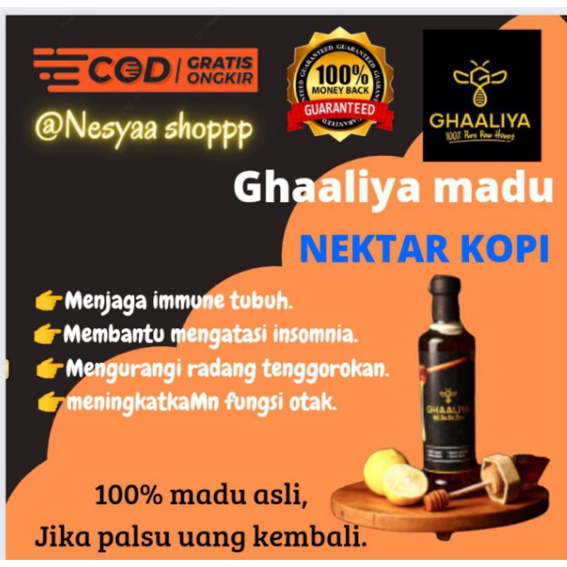 

MADU ASLI 100% TANPA CAMPURAN GHAALIYA NEKTAR KOPI