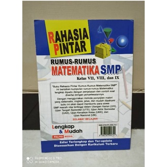 RAHASIA PINTAR RUMUS MATEMATIKA SMP KELAS 7, 8, 9