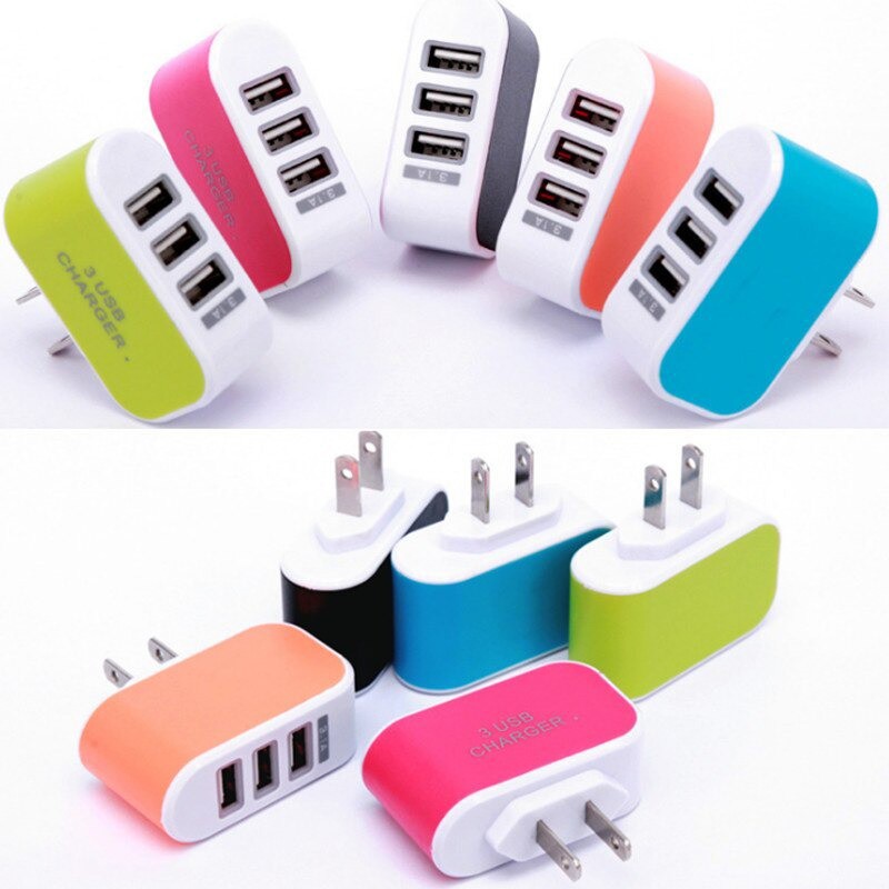 [NEW] Adaptor Charger Batok Charger 3 Port USB Kepala Charger 3 USB Kepala Casan 3 USB Random