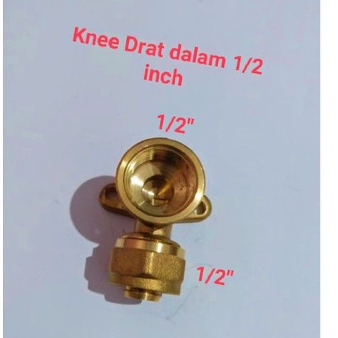 KNEE Elbow 1/2 inch Knee Drat dalam 1/2" Fitting pipa air panas
