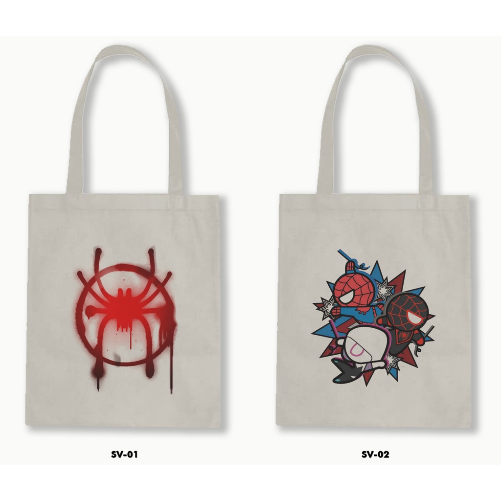 TOTE BAG RESLETING - Spider Man Into the Spider Verse