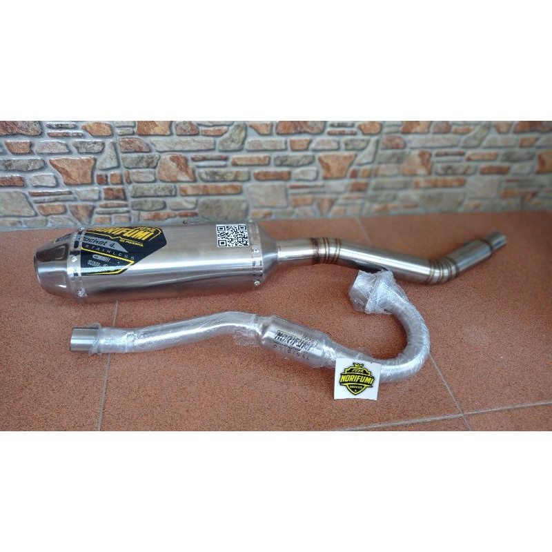 KNALPOT RACING NORIFUMI ROCKET 4 STAINLESS