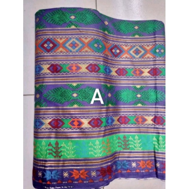 kain/bahan batik katun Prada halus motif ( songket Palembang )