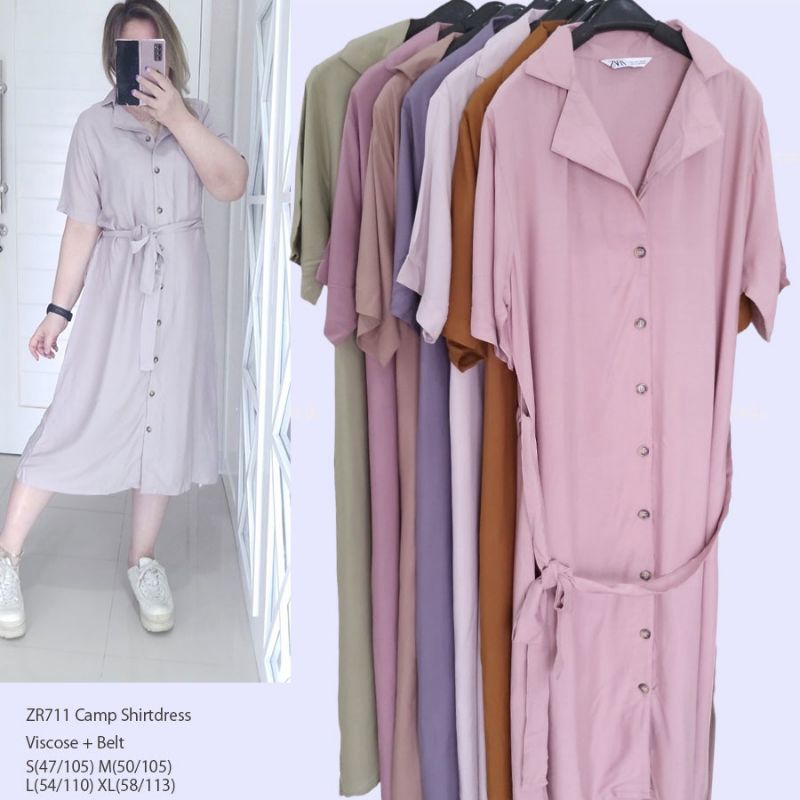 zara dress - zara shirtdress - dress branded