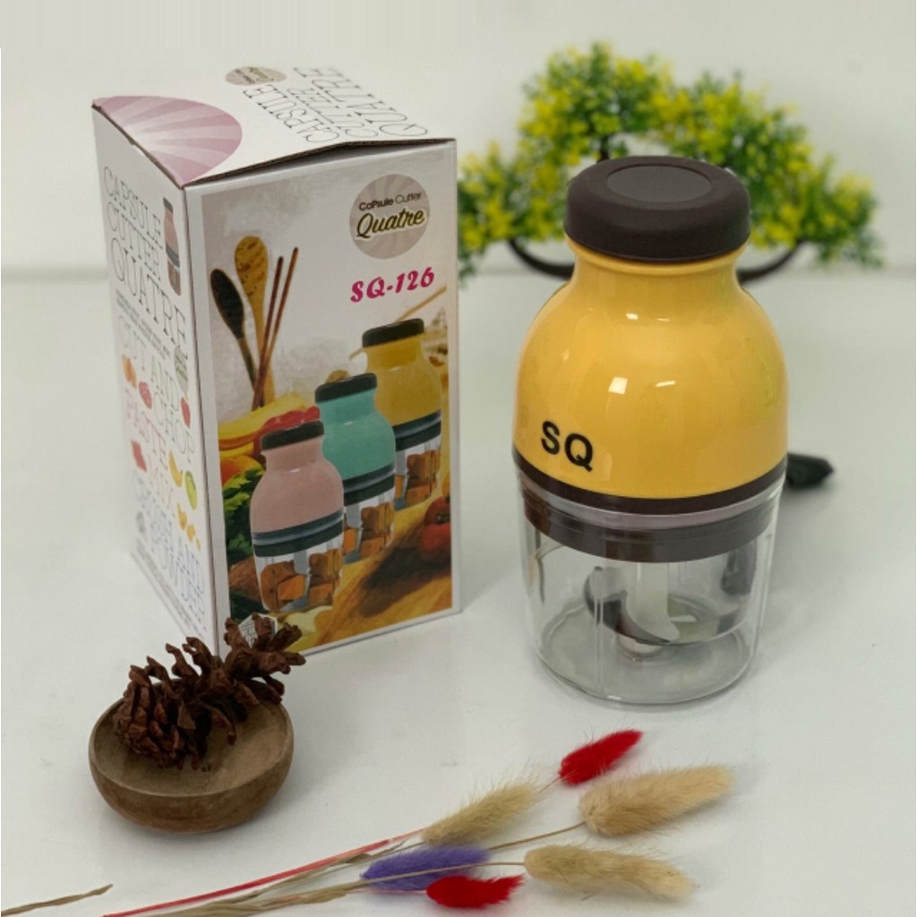 Blender Portabel Capsul Cutter Merk SQ / Penggiling Daging / Buah / Sayur