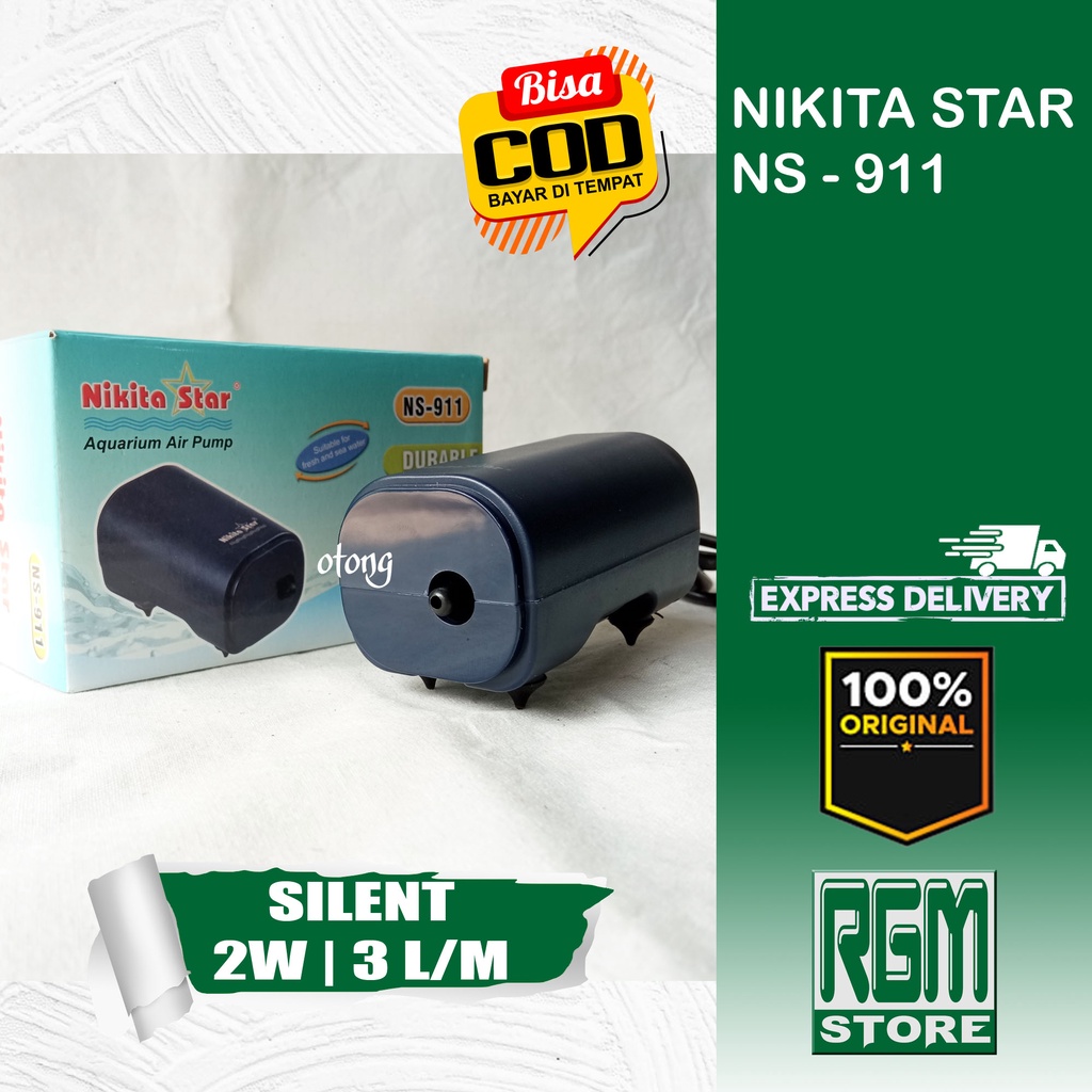 NIKITA STAR NS 911 NS911 mesin aerator pompa udara air pump silent aquarium