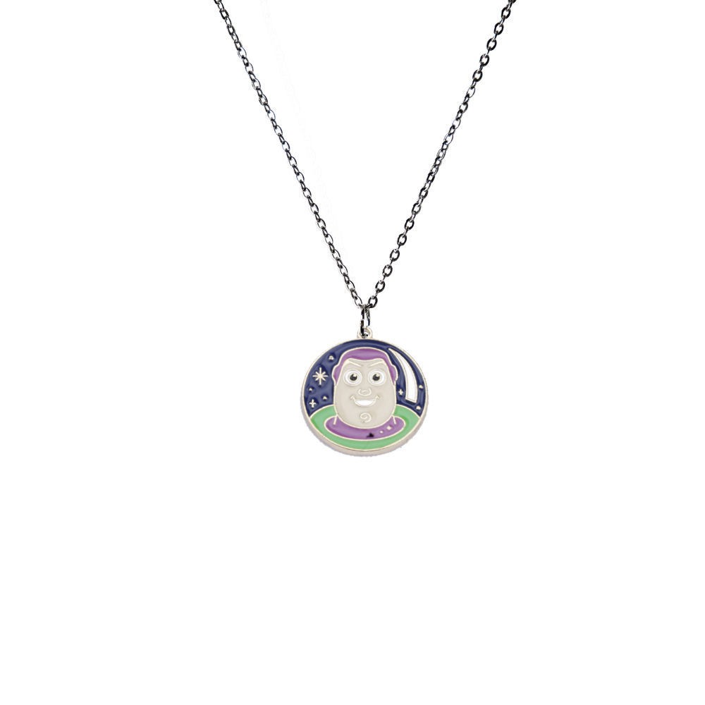 DPLANET Toy Story Buzz Lightyear Kalung Alloy Hadiah Universe Kepribadian Pasangan Boy Pendant Ranta