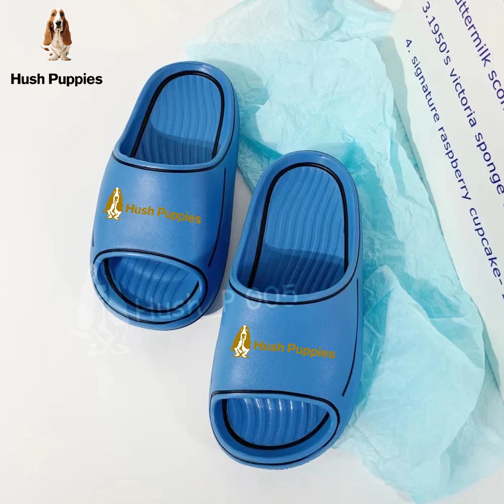 Hush Puppies Sandal Wanita Korea Sandal Pria Slide Ringan Sendal Cewek Cartoon Import Sandal Jelly Slip On Empuk