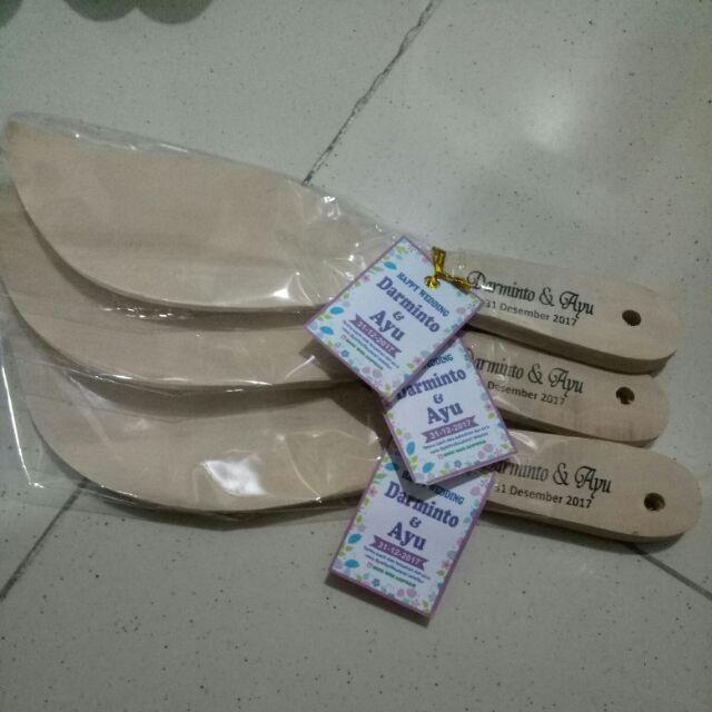 Centong Kayu Daun Lancip Murah Unik