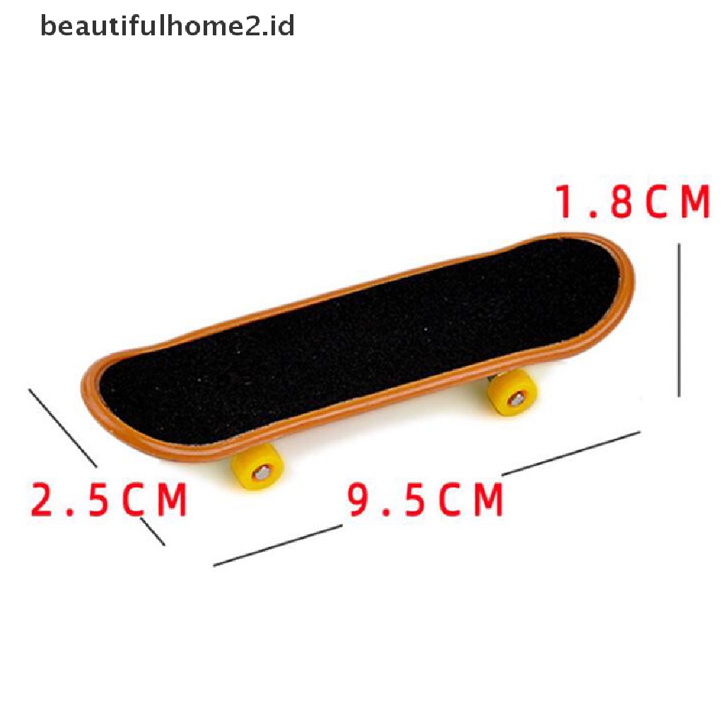 (Beautifulhome2.Id) 1pc Mainan Skateboard Jari Mini Untuk Anak Laki-Laki / Perempuan