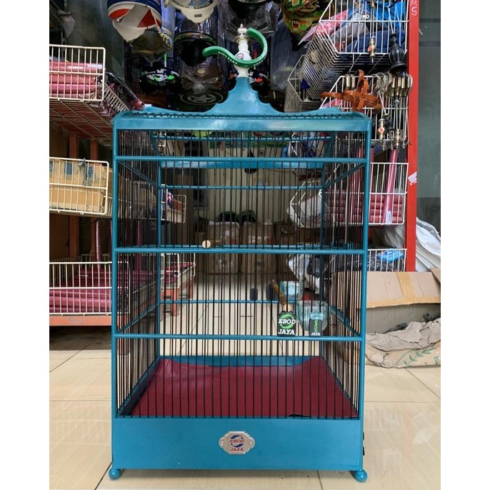 SANGKAR KANDANG BURUNG KOTAK EBOD JAYA IJO TOSCA NO 2