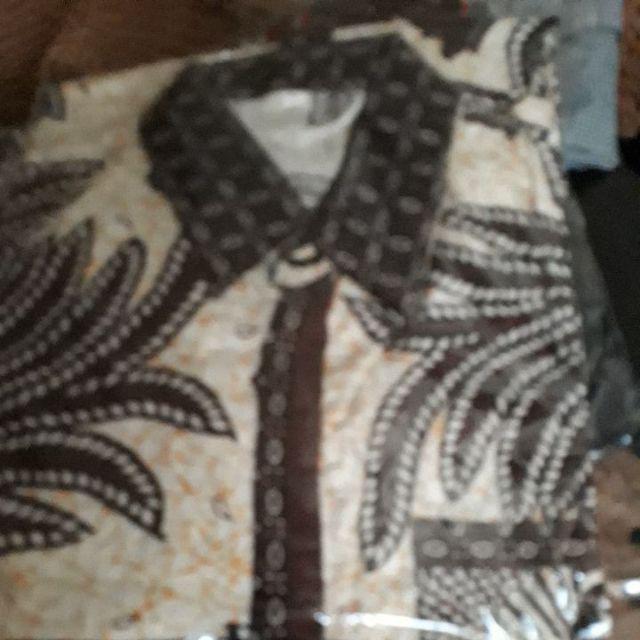 Kemeja Batik Pria/hem Batik Pria/baju Batik Modern Pria Ii Motif Mustika Ii Pbi