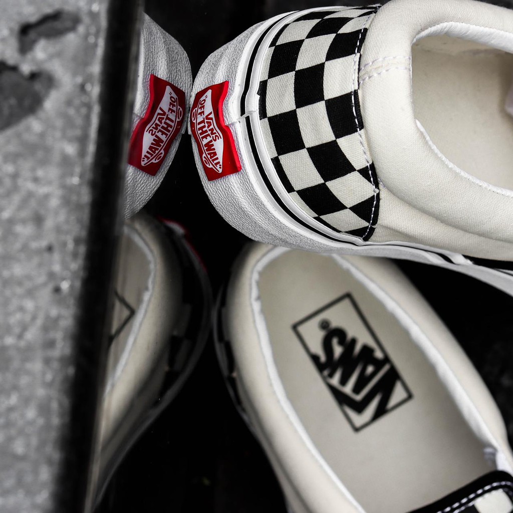 [BNIB] SNEAKERS VANS CLASSIC SLIP ON CHCKERBOARD BW ORIGINAL SEPATU-7