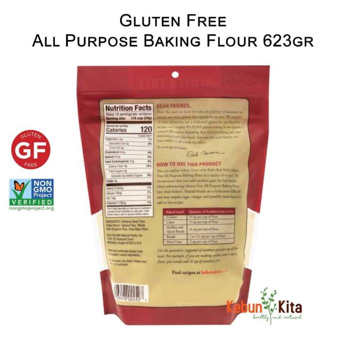 

BOB RED MILL GLUTEN FREE ALL PURPOSE BAKING FLOUR 623GR
