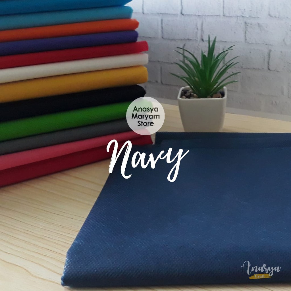 KAIN SPUNBOND BUKET MURAH PER 1 METER TEBAL-navy