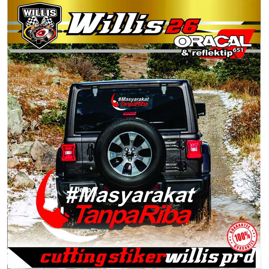 Cutting Sticker Islami Stiker Masyarakat Tanpa Riba 03