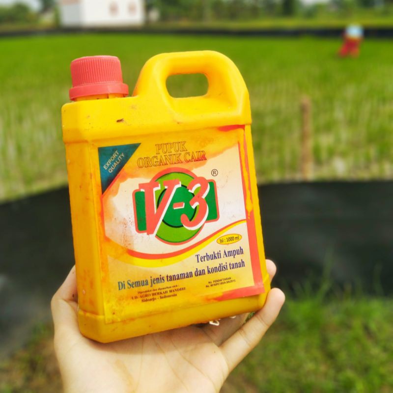 Pupuk POC NPK V3 Nitrogen 14-18% isi 1000ml Pupuk Organik Cair Pupuk Daun Pupuk Buah Sayur Bunga