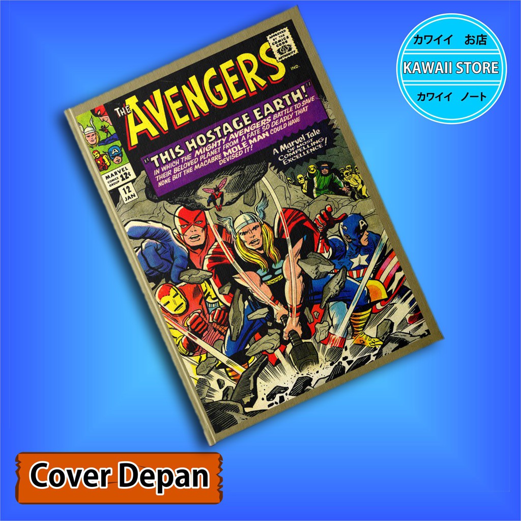 

Notebook / Pocket book Hard Cover Film Marvel Avengers KLASIK COVER 08 uk A5 & A6 / Notes Book