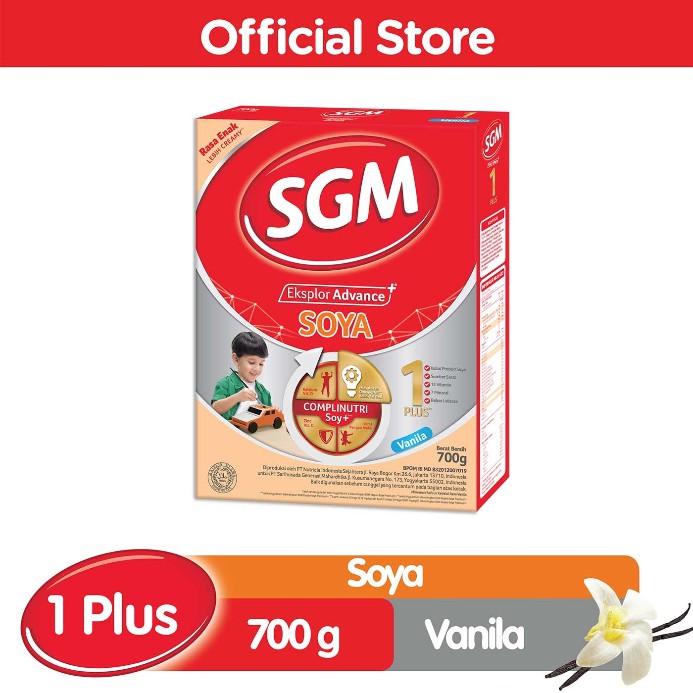 Susu SGM Eksplor Soya 1 Plus MADU VANILA 700 gram / 400 gram