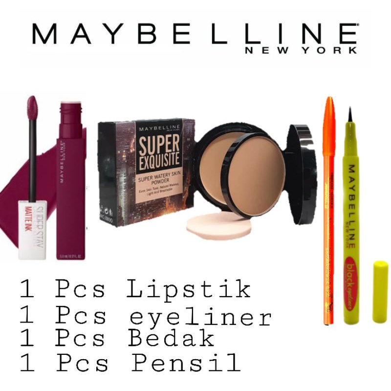 Paket Kosmetik Maybelline Lengkap - Paket Make Up Murah - Paket Make Up Lengkap - Maybeline - MakeUp