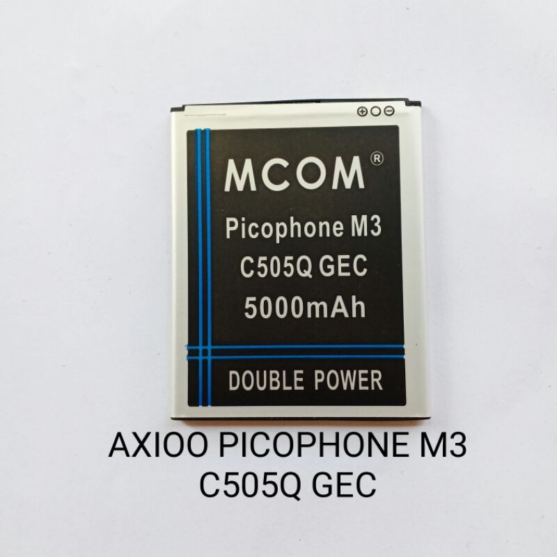 Baterai Axioo Picophone M3 C505Q GEC double power battery baterei batre batrei