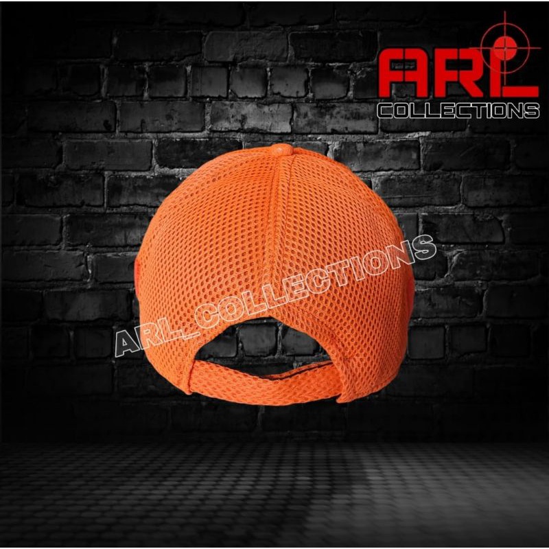 topi jala double mes orange / topi jaring velcro tactical / topi bpbd / timsar/ basarnas