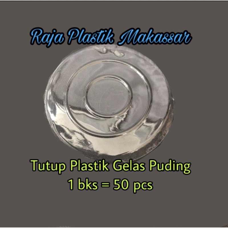 tutup plastik gelas puding / tutup plastik cup puding