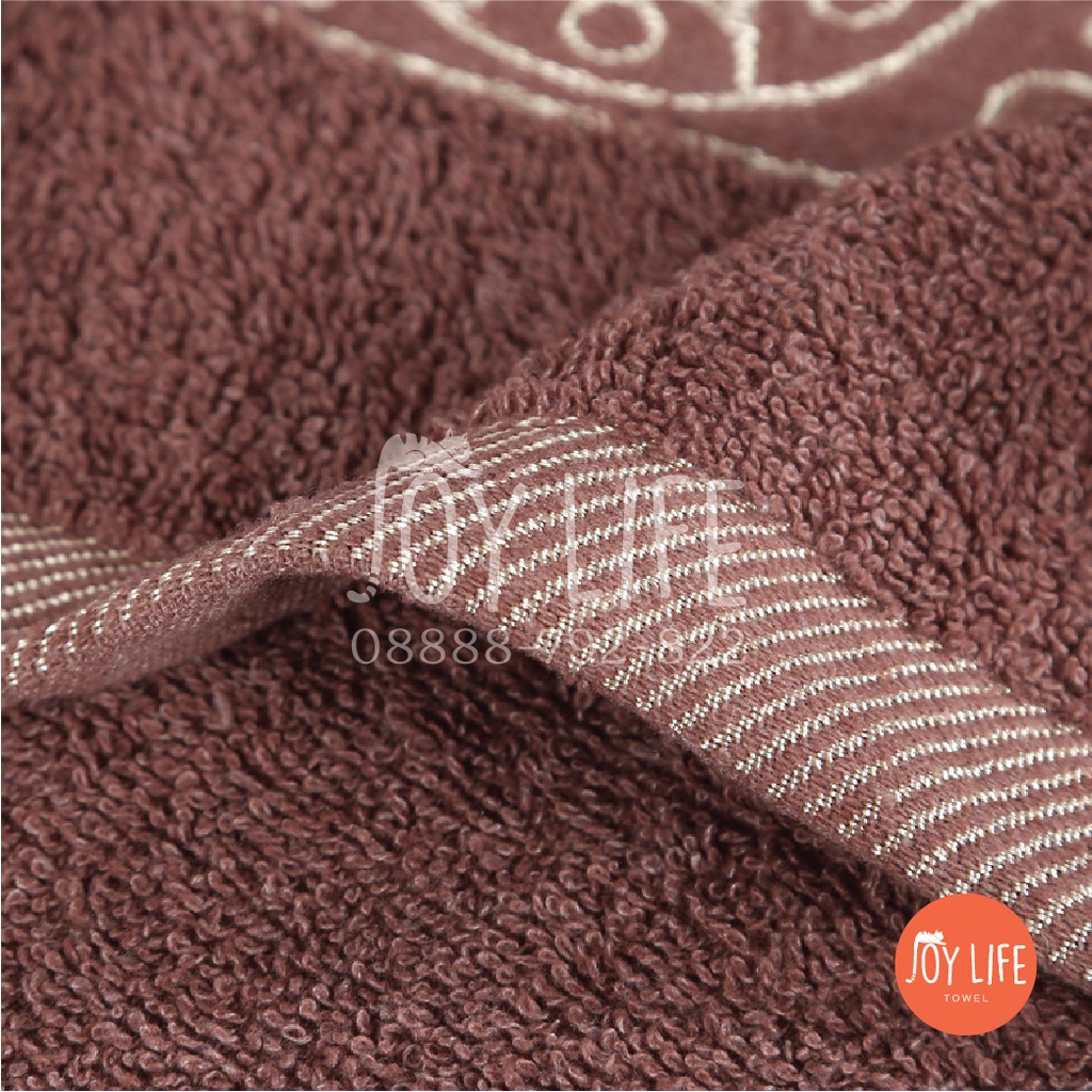 Handuk mandi katun 80cmx160cm / handuk dewasa / motif lavender tebal dan lembut