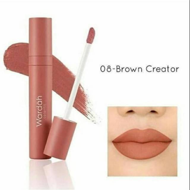 Wardah matte velvet lip mousse no 8
