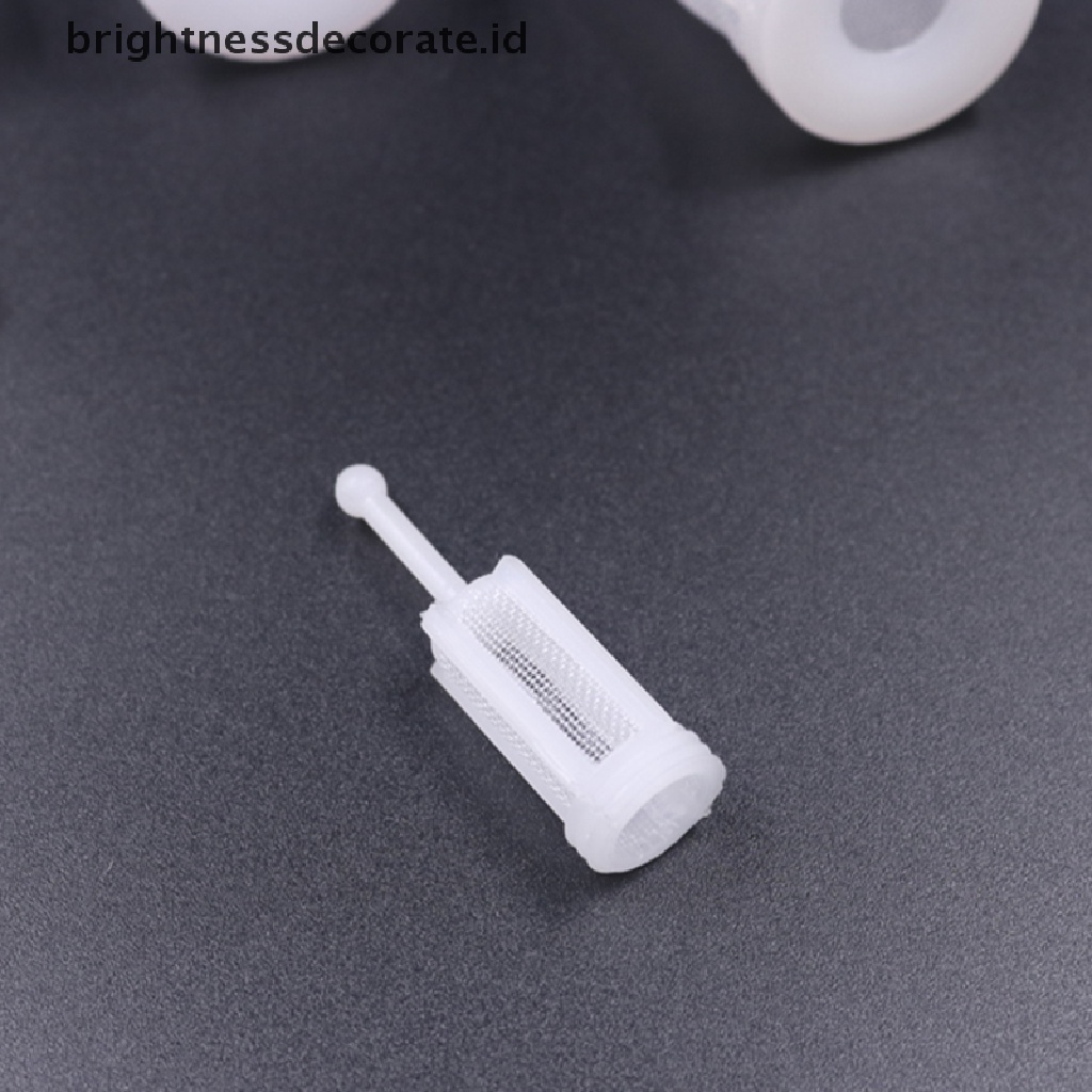 (Birth) 50pcs Filter Pistol Semprot Sekali Pakai Bahan Mesh Untuk Cat (Id)