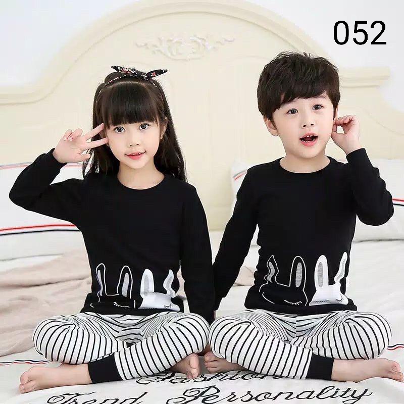 dealshop BAJU TIDUR ANAK LENGAN PANJANG UNTUK 1-10 TAHUN/STELAN ANAK LAKI LAKI/STELAN ANAK PEREMPUAN/STELAN ANAK/PIYAMA ANAK