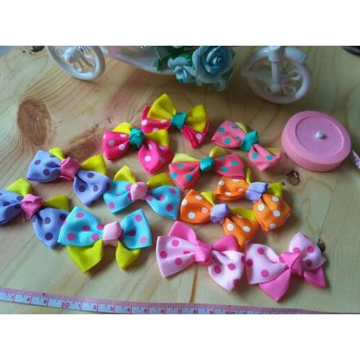 

Aplikasi pita bow gg polkadot 6cm cantik murah A8i305